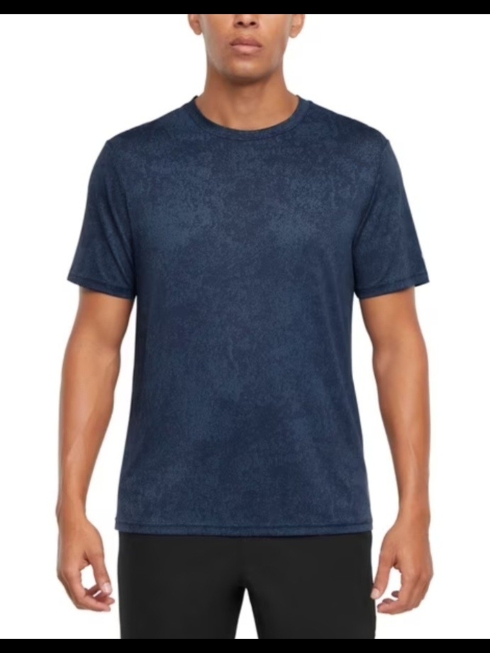 GAP Fit Mens Active Short Sleeve Size Medium Mineral Wash Blue Crewneck Tee